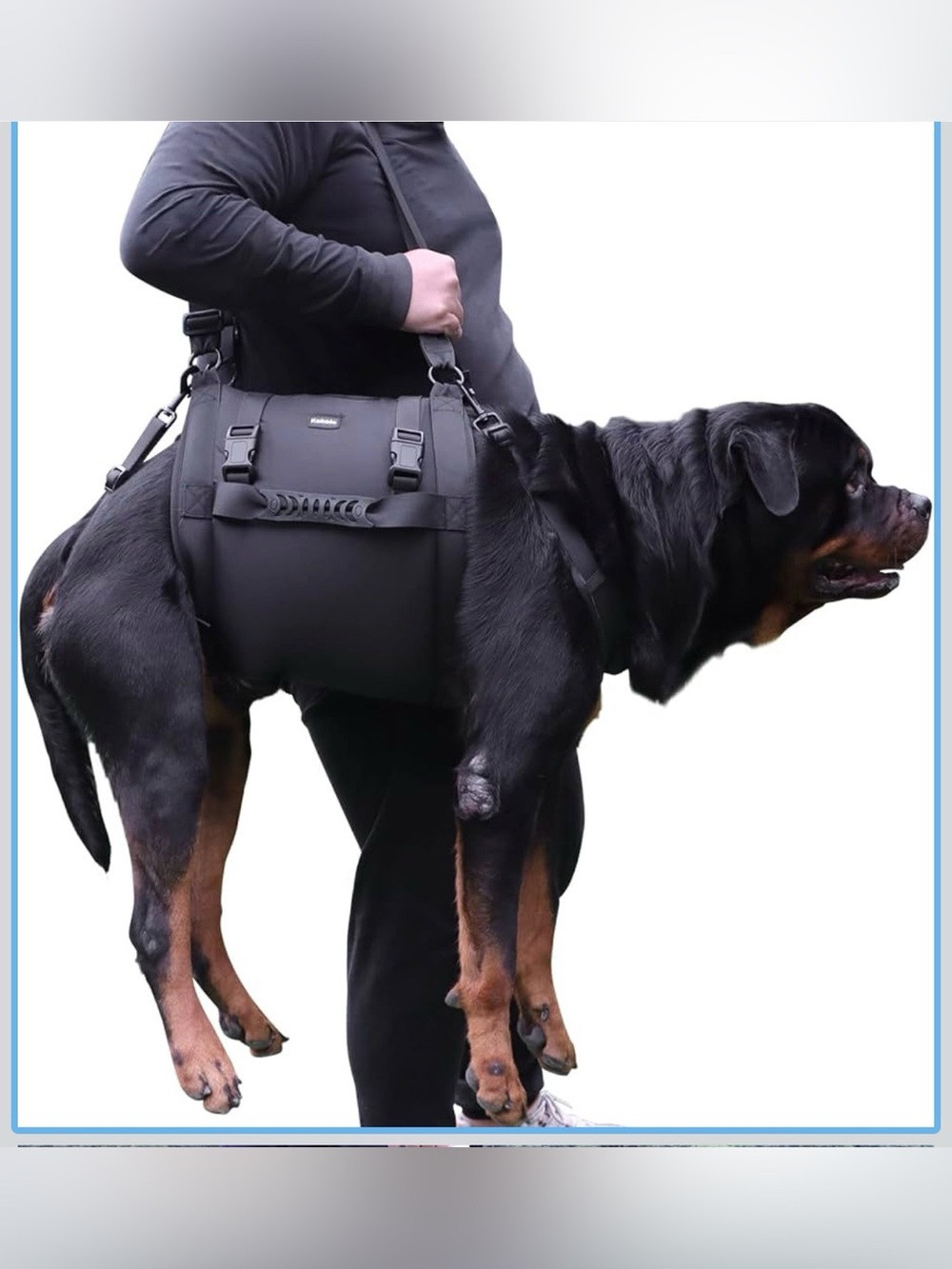 New without tag Adjustable Black Dog Lift Carrier Harness for Large Breeds